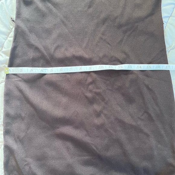 Brown Ribbed Fitted Dress - Picture 10 of 14